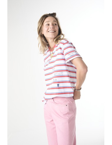 Tee-shirt à rayures Brodé GRIFFONNÉ