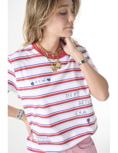 Tee-shirt à rayures Brodé GRIFFONNÉ