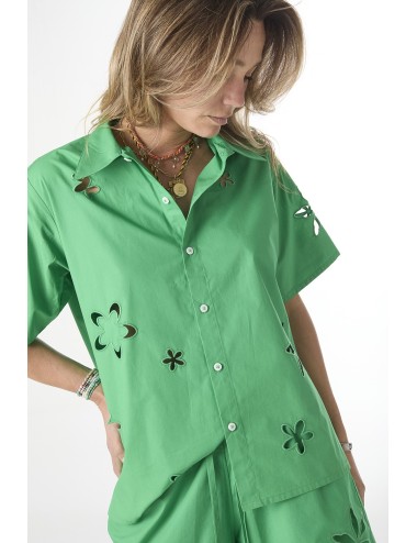 Chemise à FLEURS Découpées