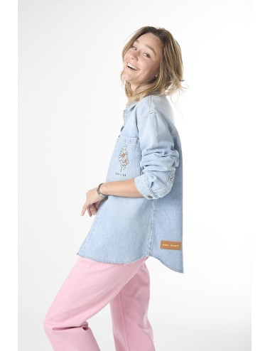 Veste Denim Brodée FLEURISTE