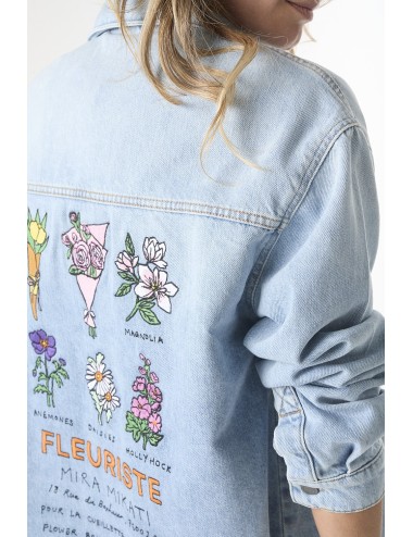 Veste Denim Brodée FLEURISTE
