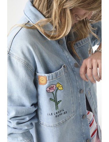 Veste Denim Brodée FLEURISTE