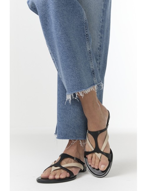 Sandales BRASILIA - Noir, Blanc cassé