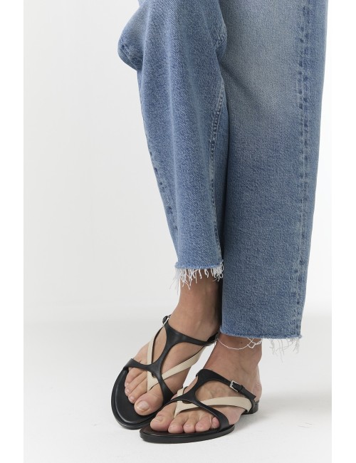 Sandales BRASILIA - Noir, Blanc cassé