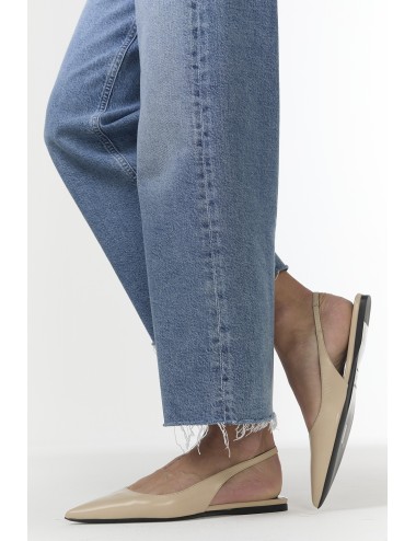 Slingback Plat STELLA - Beige clair