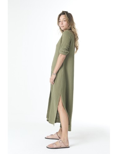 Robe BODEN en gaze - Olive Moss
