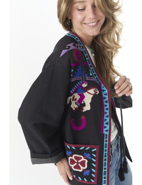 Veste DINA Western Paradise - Noir