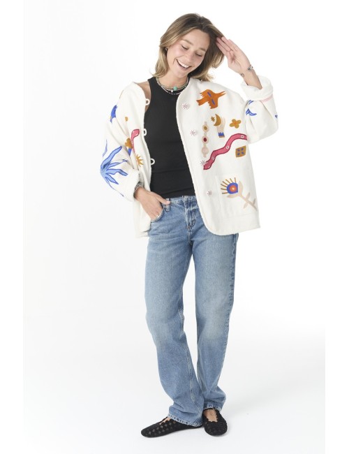 Veste DINA Funky Tarot - Blanc