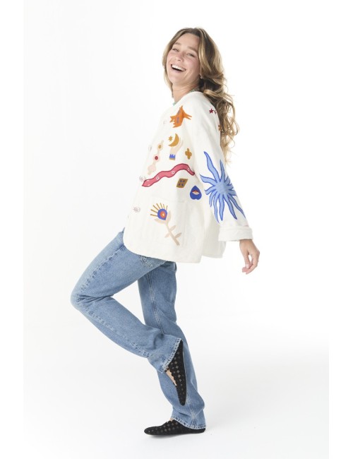 Veste DINA Funky Tarot - Blanc
