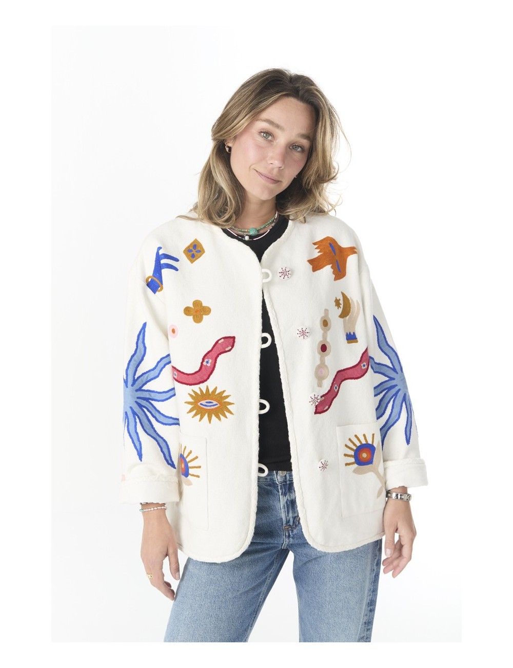 Veste DINA Funky Tarot - Blanc