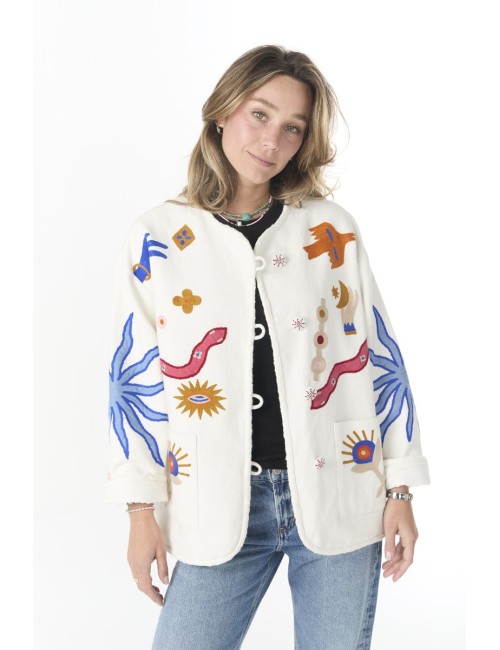 Veste DINA Funky Tarot - Blanc