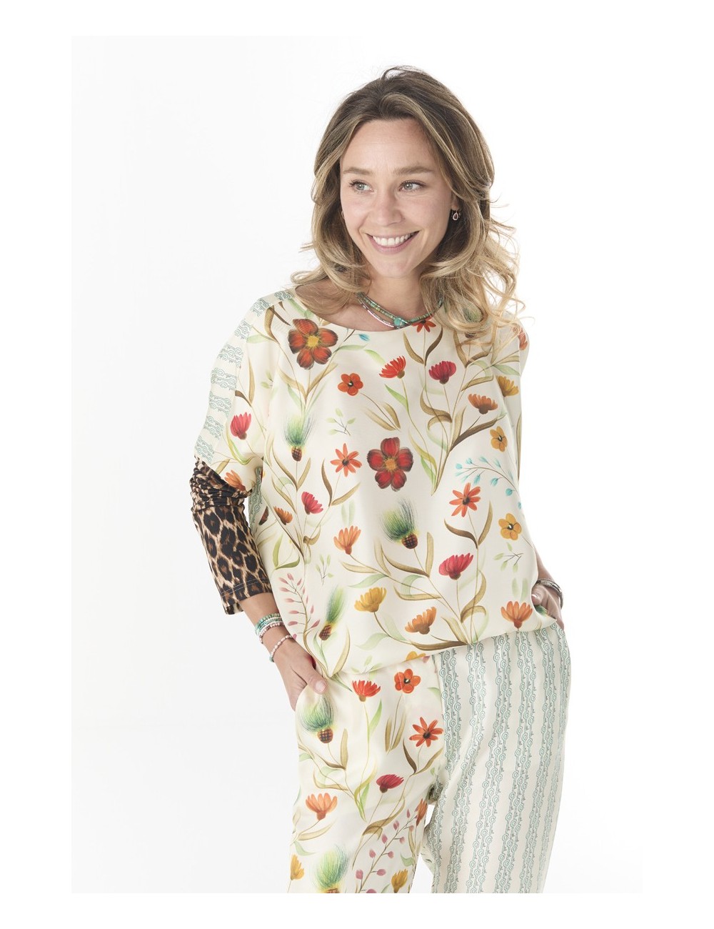 Top JANINE - Mix Aquarelle