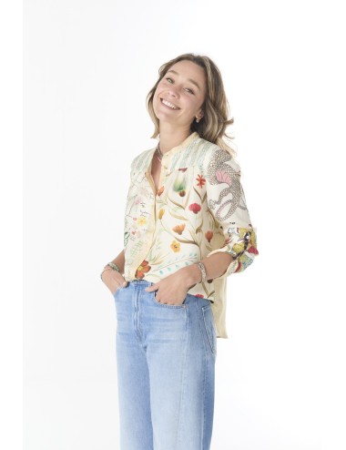 Chemise JEANNE - Mix Bontaniste Ecru