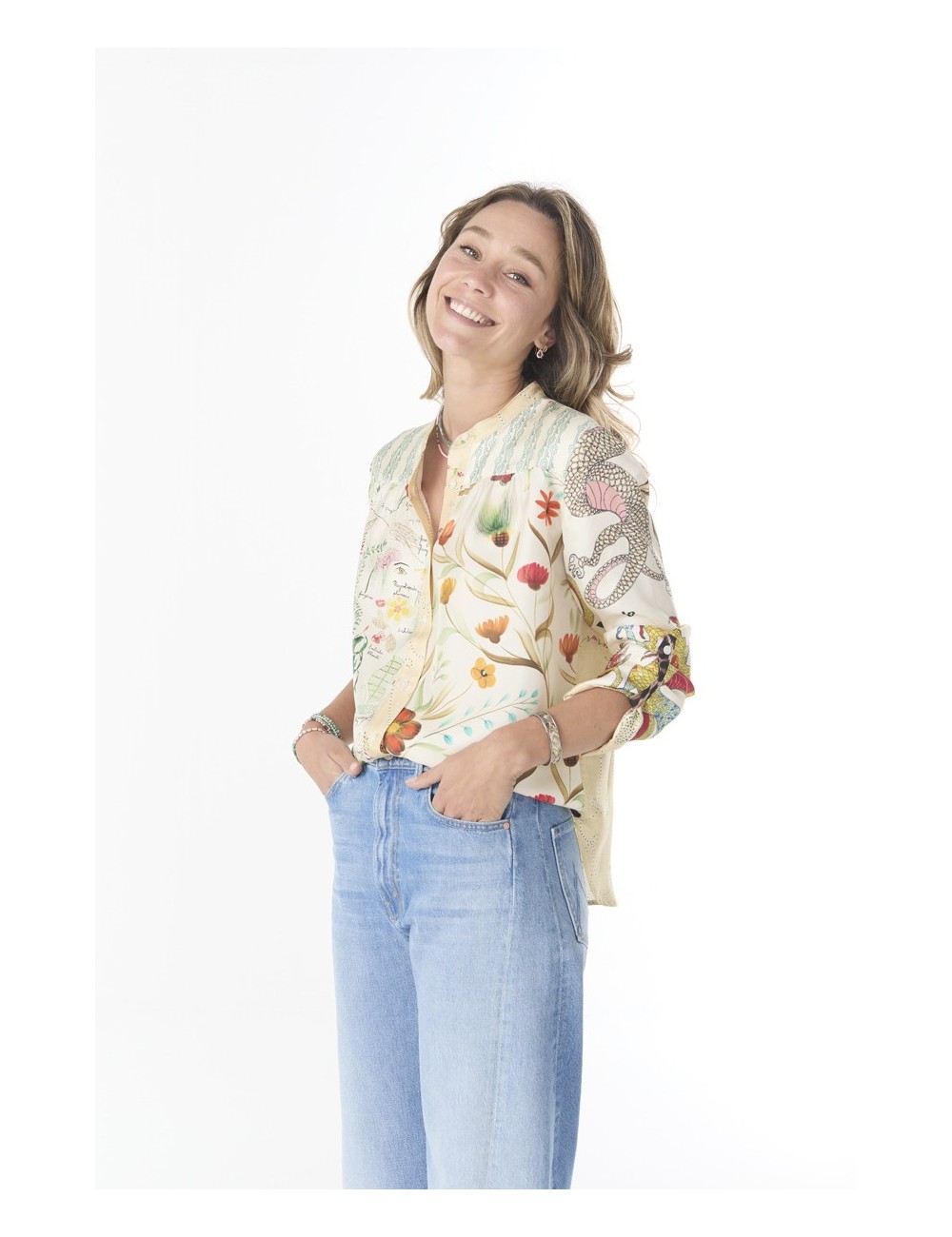 Chemise JEANNE - Mix Bontaniste Ecru