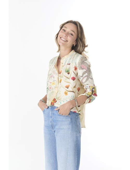 Chemise JEANNE - Mix Bontaniste Ecru