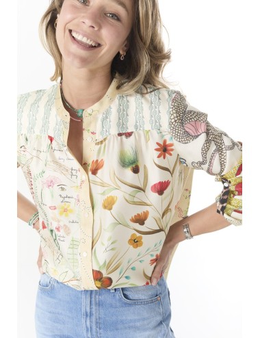 Chemise JEANNE - Mix Bontaniste Ecru