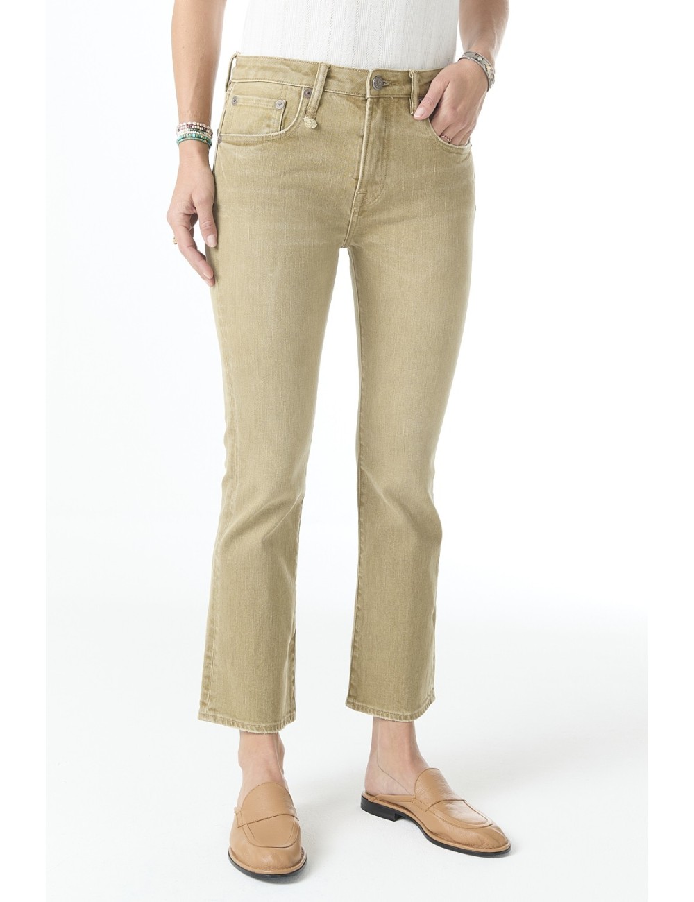 Jeans KICK FIT - Olive Green