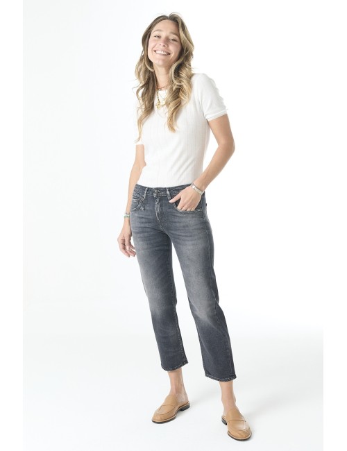 Jeans BOY STRAIGHT - Essex Black Stretch