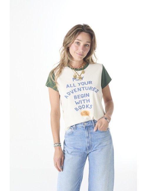 Tee-shirt GOODIE GOODIE RINGER - Book Adventures