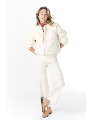 The Reversible Ultra Light Puffer - Khaki Bandana With Cream