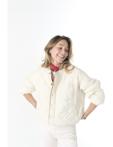 The Reversible Ultra Light Puffer - Khaki Bandana With Cream