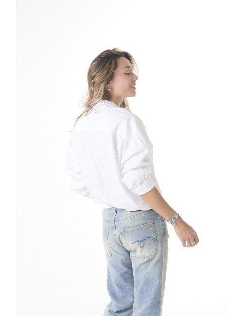 Chemise Crossover BUBBLE - White