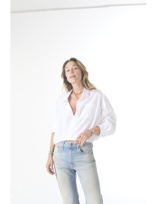 Chemise Crossover BUBBLE - White