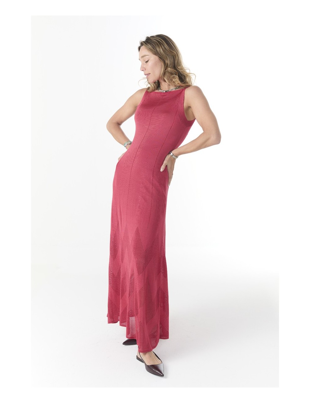 Robe EMERAUDE - Framboise