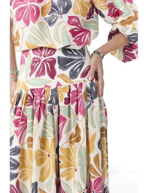 Jupe ELYSEE - Multico / Fleurs