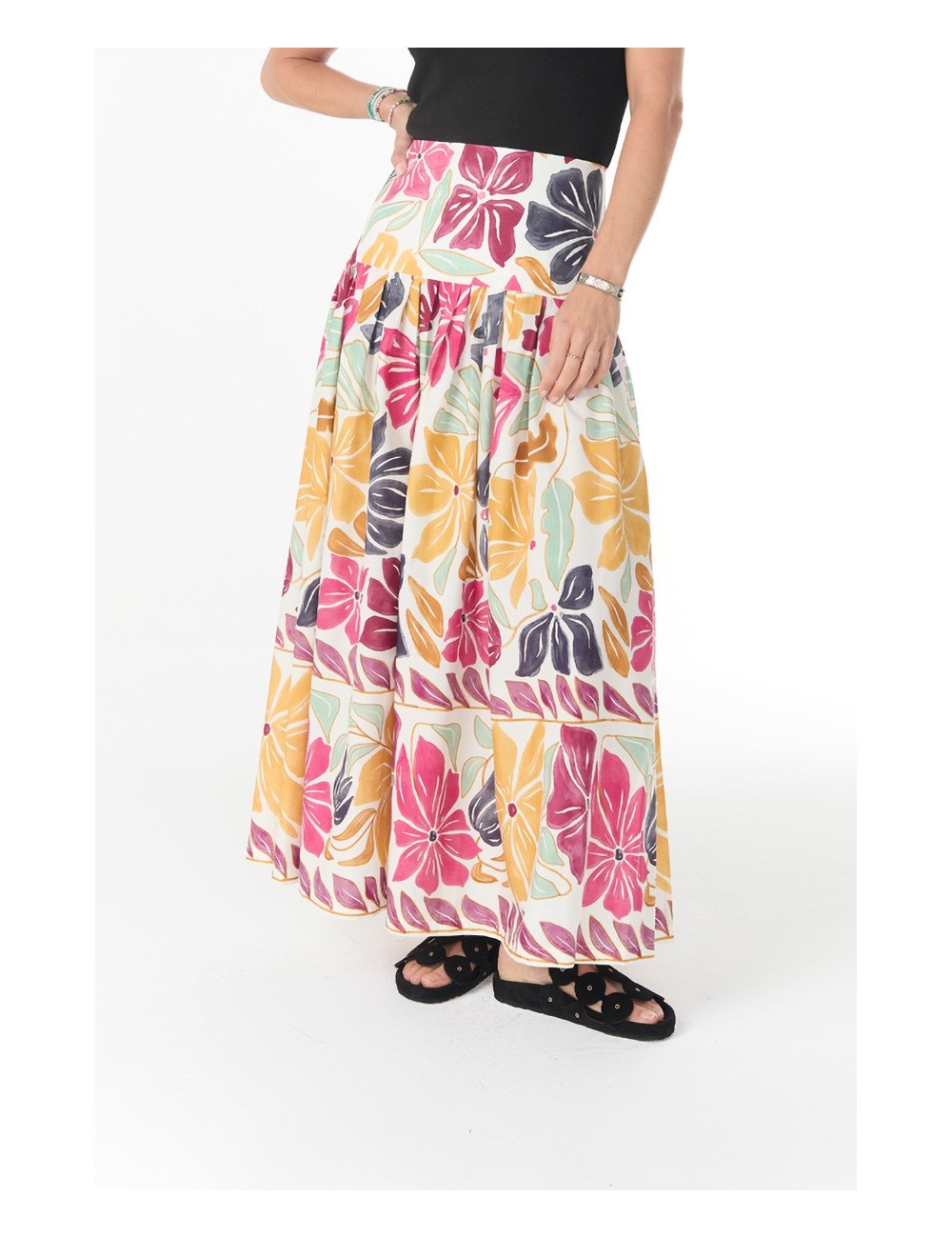 Jupe ELYSEE - Multico / Fleurs