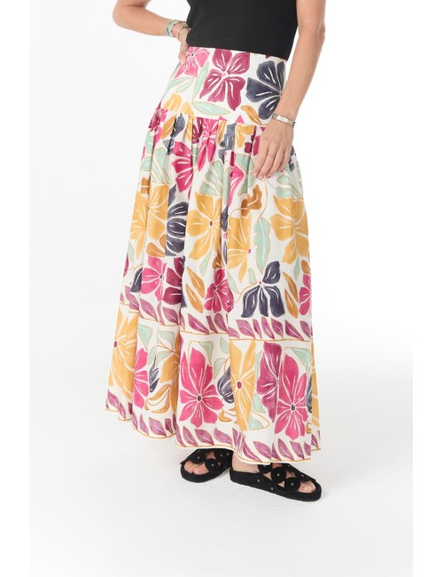 Jupe ELYSEE - Multico / Fleurs