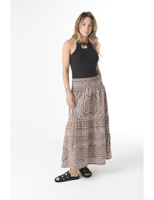 Jupe BANDANA - Safari Brown