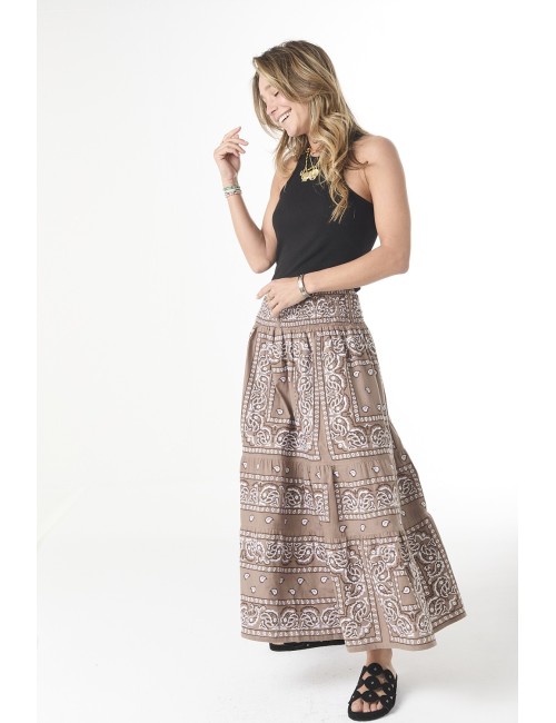 Jupe BANDANA - Safari Brown