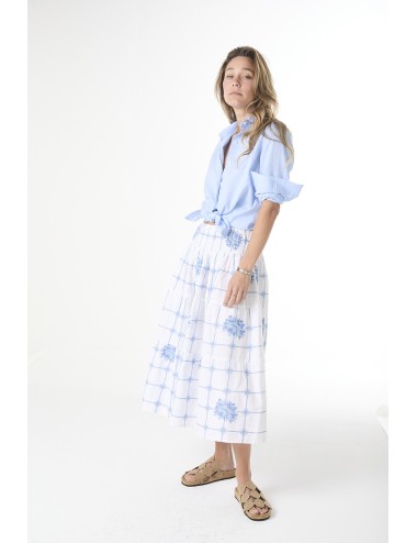 Jupe BLUE ROSES - White