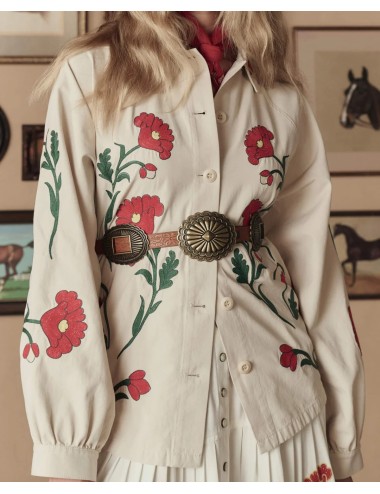 Veste Brodée WESTERN COMMODORE - Cream