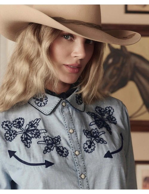 Chemise Brodée WESTERN - Chambray