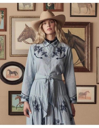 Chemise Brodée WESTERN - Chambray
