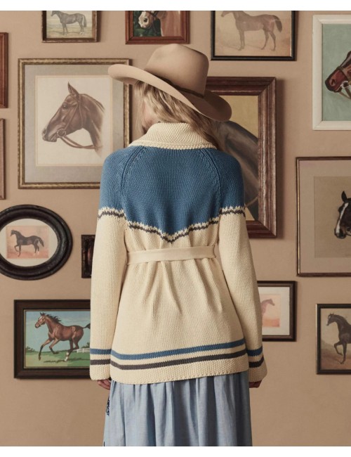 Cardigan WESTERN RIDING - Robin Blue