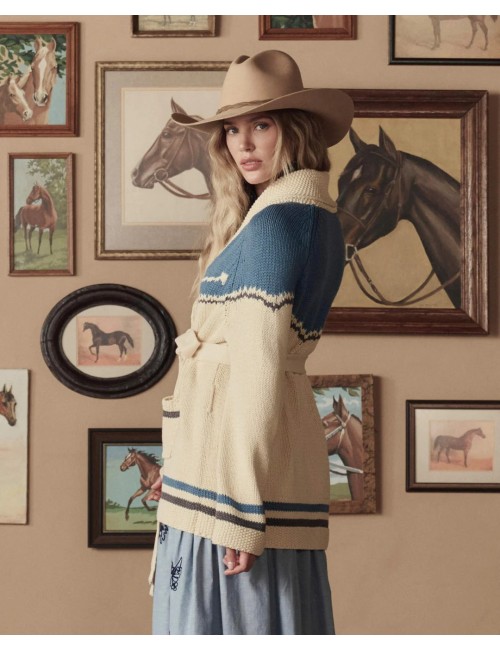 Cardigan WESTERN RIDING - Robin Blue