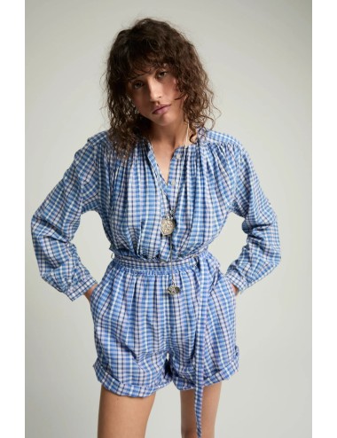 Blouse CALUMET - bleu à carreaux
