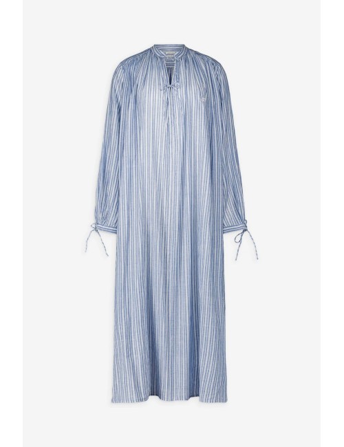 Robe JADE - À rayures bleues et blanches