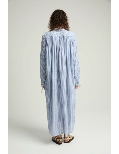 Robe JADE à rayures bleues et blanches | ByMahe