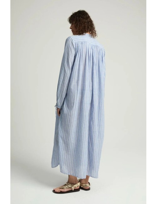 Robe JADE - À rayures bleues et blanches