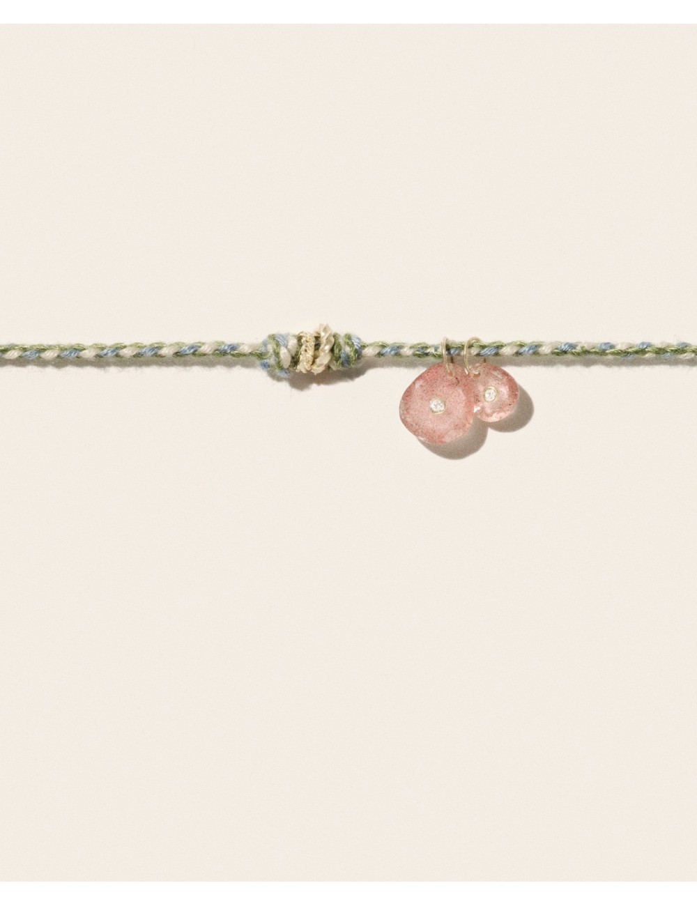 Collier HOLI - Strawberry Quartz