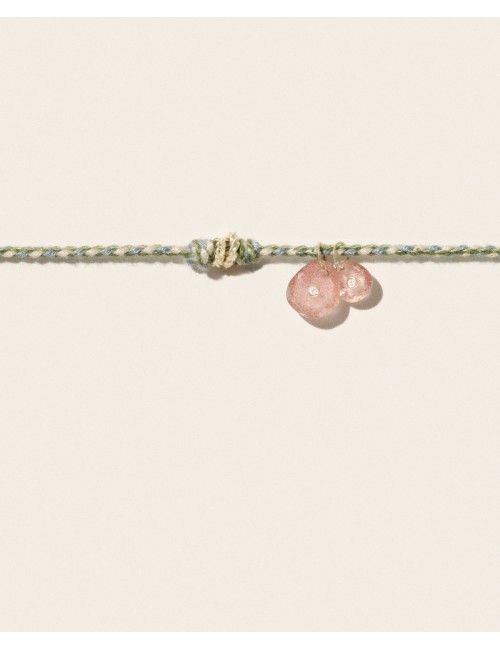 Collier HOLI - Strawberry Quartz