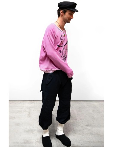 SUPERVINTAGE YUMM Sweat - Snoopy Pinkpowder