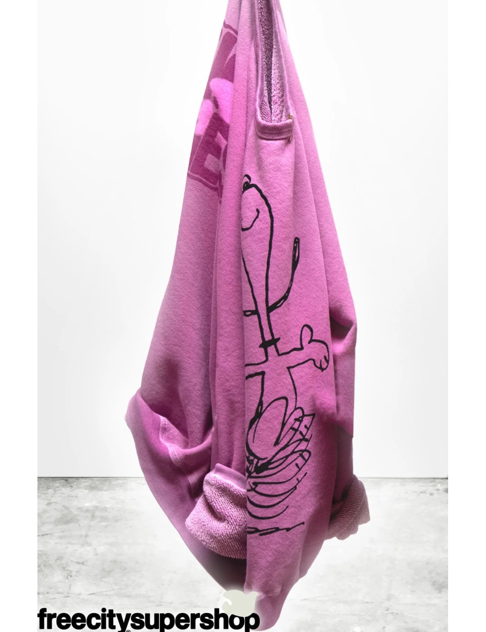 SUPERVINTAGE YUMM Sweat - Snoopy Pinkpowder