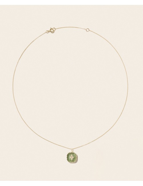 Collier PIERROT - Aventurine Quartz