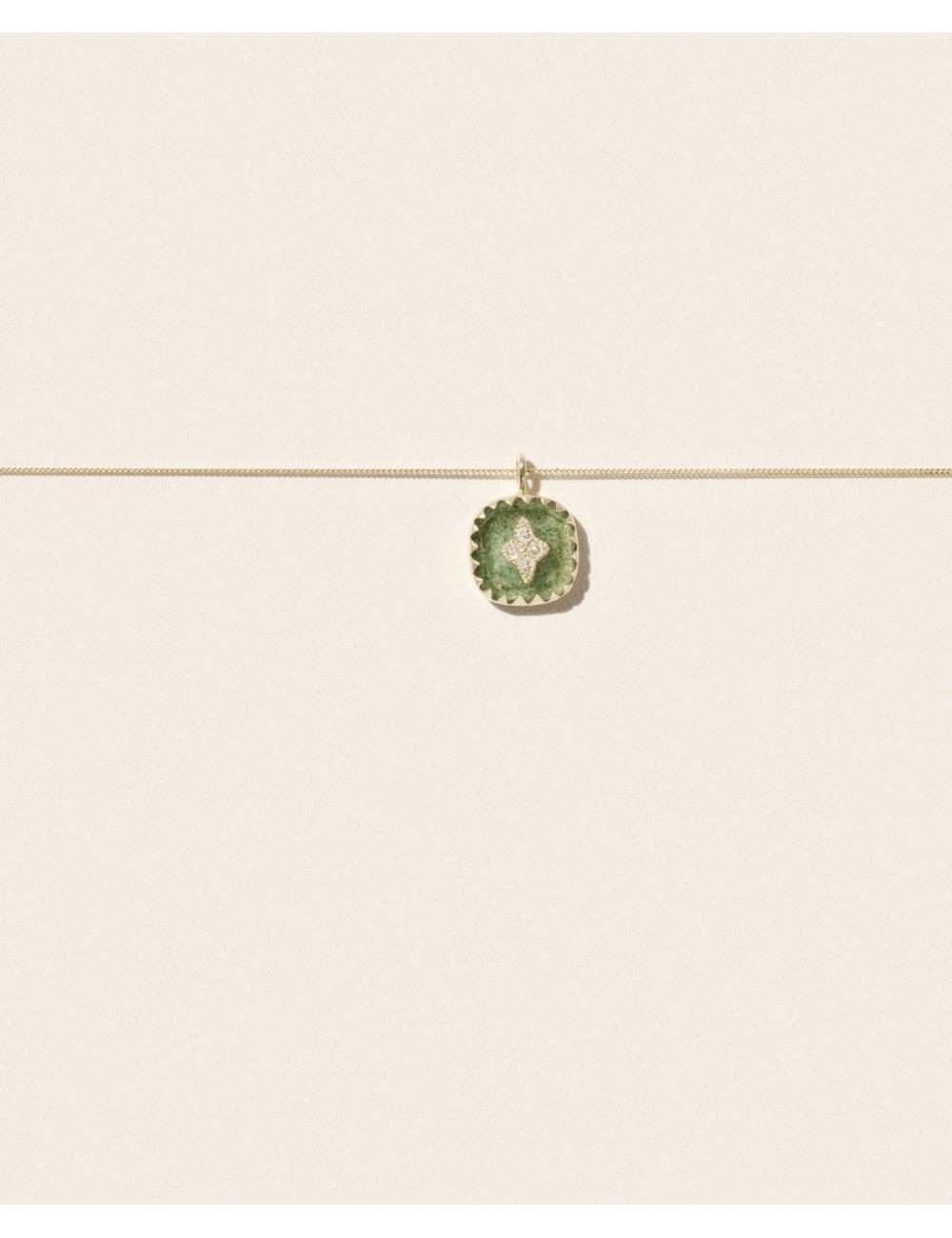 Collier PIERROT - Aventurine Quartz