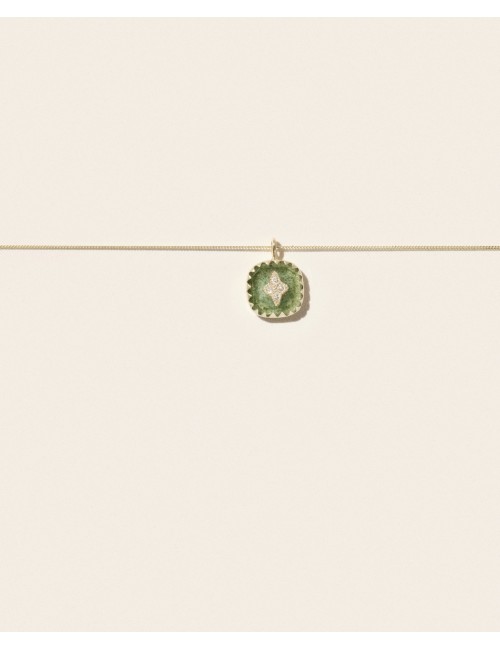 Collier PIERROT - Aventurine Quartz